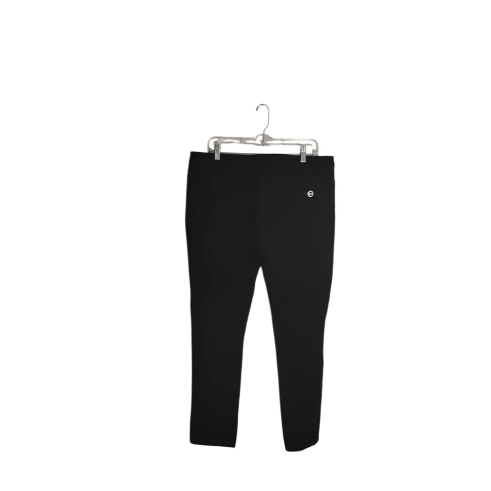 Michael Kors Women's 14 Black Stretch Straight Leg Mid-rise Jean